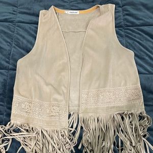 Maurices fringe vest